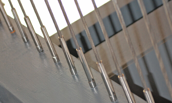 Vertical Stainless Steel Balustrade Railing Cables